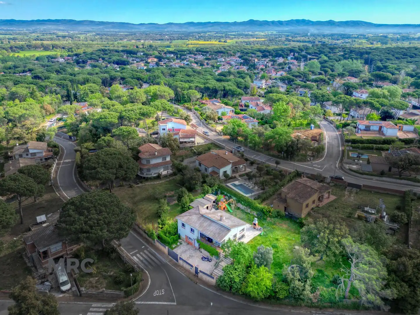 Vista exterior de Casa o xalet en venda en Llagostera amb Aire condicionat, Terrassa i Alarma