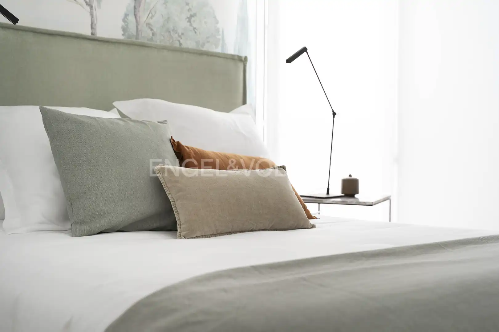 Schlafzimmer von Wohnung zur Miete in Madrid mit Klimaanlage, Heizung und Möbliert