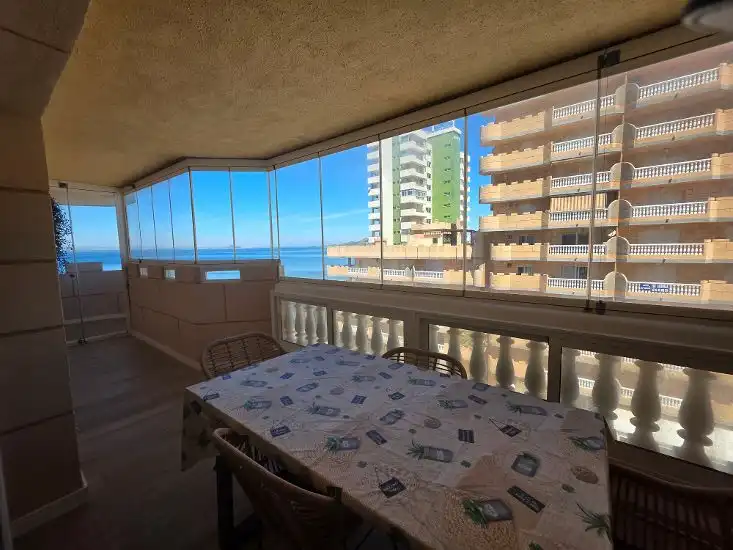Terrace of Flat for sale in La Manga del Mar Menor  with Furnished, Alarm and Community pool