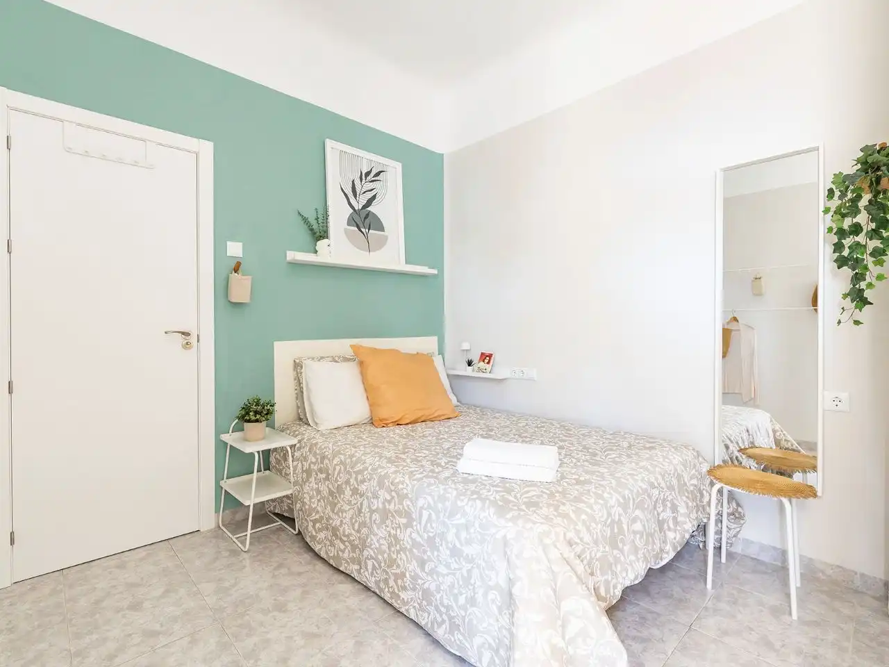 Bedroom of Flat for share in Murcia  with Air Conditioner, Heating and Terrace