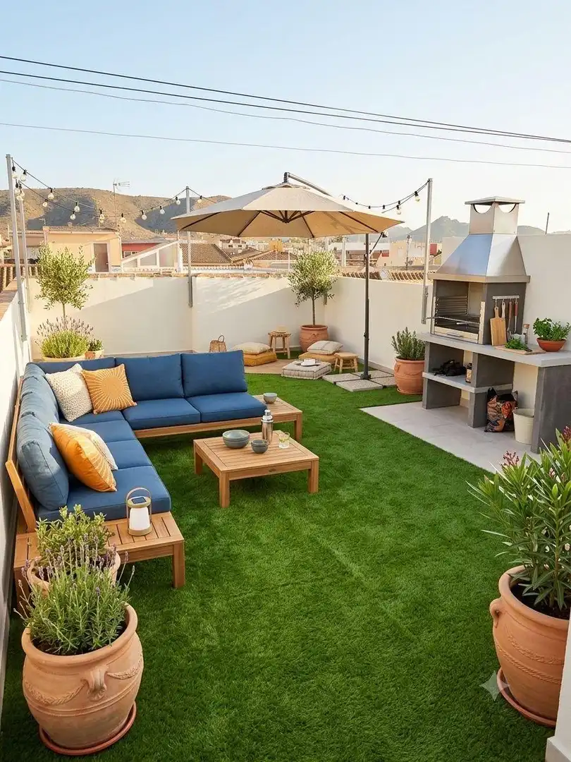 Terrace of Flat for sale in Cartagena  with Private garden, Terrace and Balcony