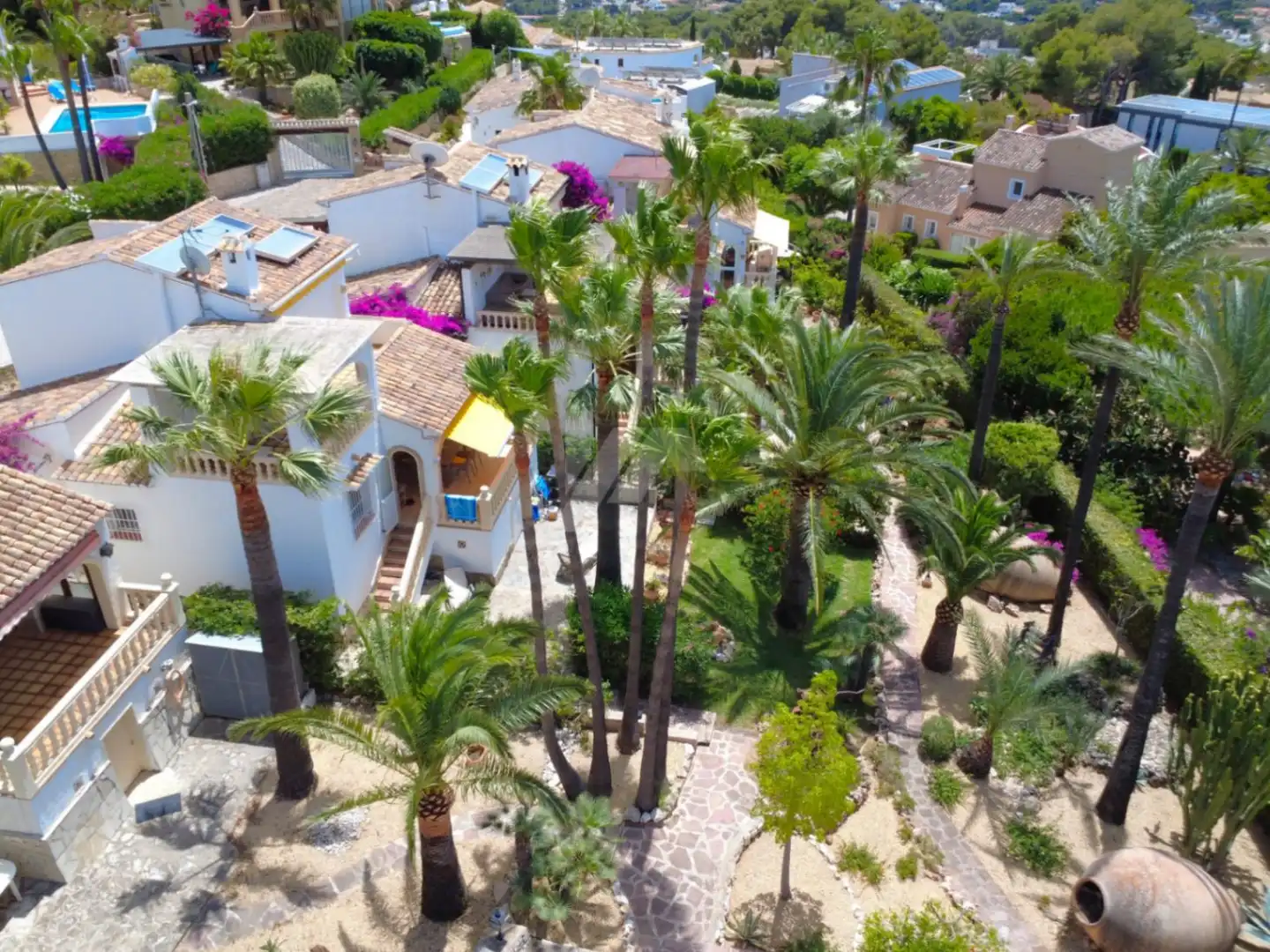 Vista exterior de Casa o chalet en venta en Moraira con Aire acondicionado, Calefacción y Jardín privado