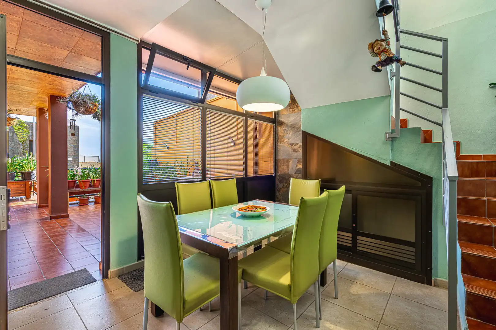 Dining room of Detached homes for sale in Los Realejos  with Parquet flooring, Terrace and Storage room