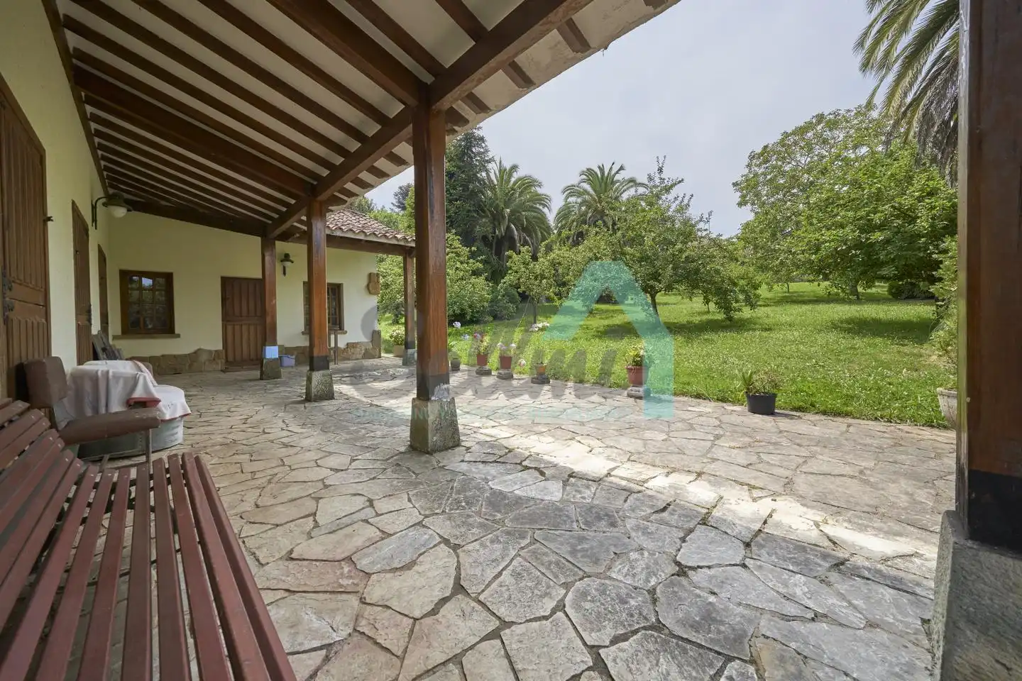 Jardí de Casa o xalet en venda en Gijón  amb Aire condicionat, Jardí privat i Parquet