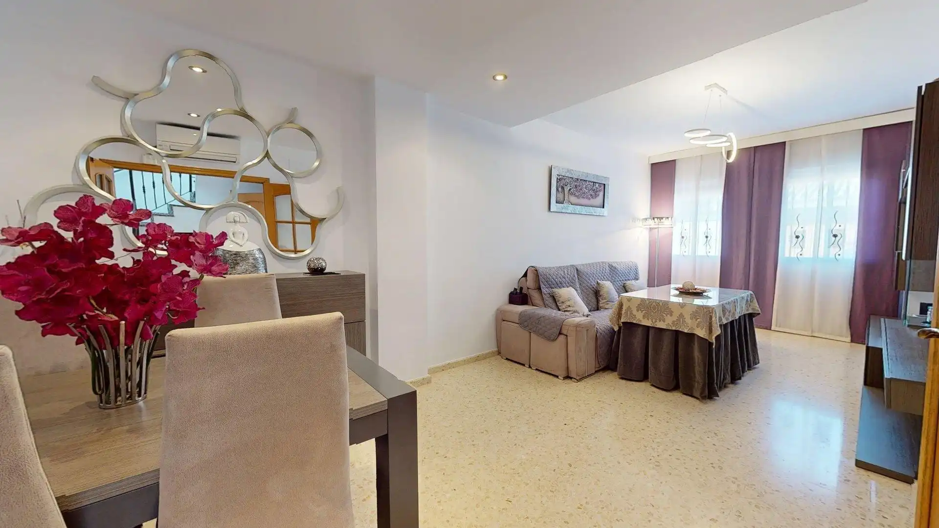Sala de estar de Casa adosada en venta en La Guijarrosa con Aire acondicionado, Calefacción y Terraza