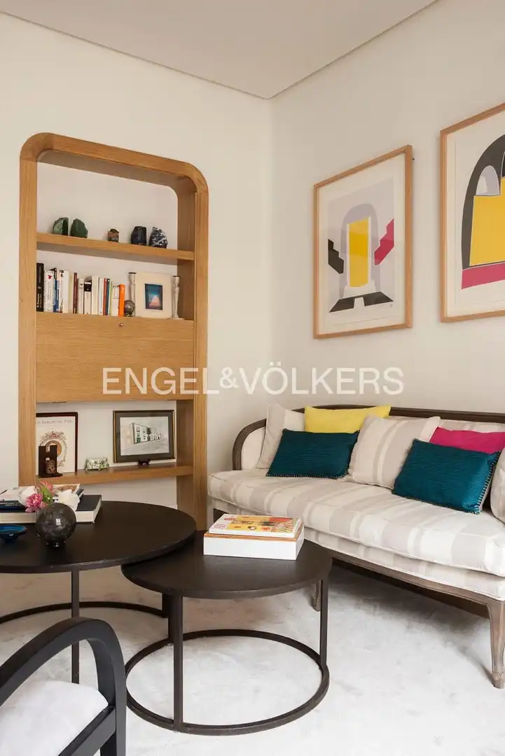 Sala de estar de Piso de alquiler en Madrid con Aire acondicionado, Calefacción y Amueblado