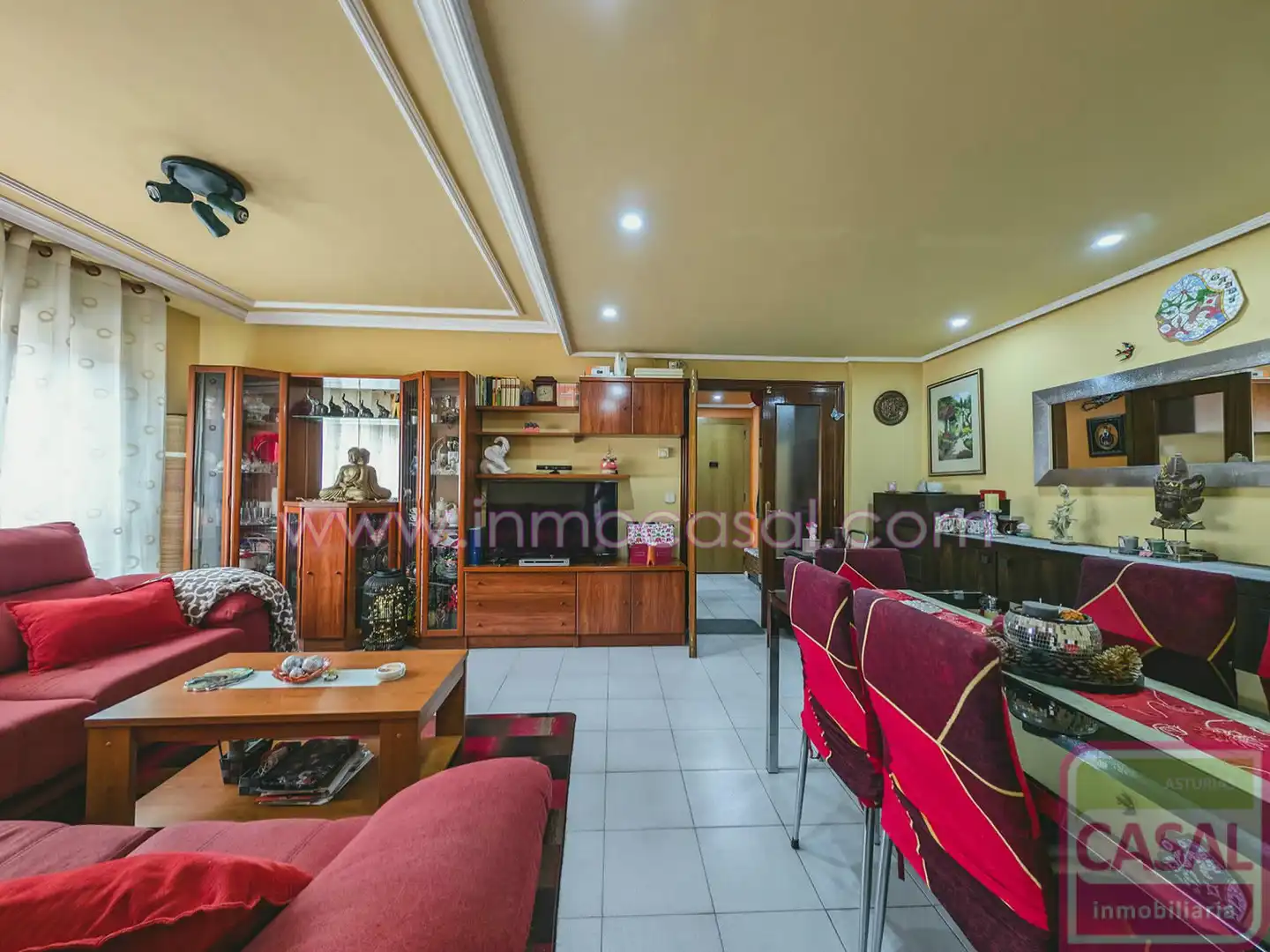 Living room of Flat for sale in Langreo  with Heating, Storage room and Furnished