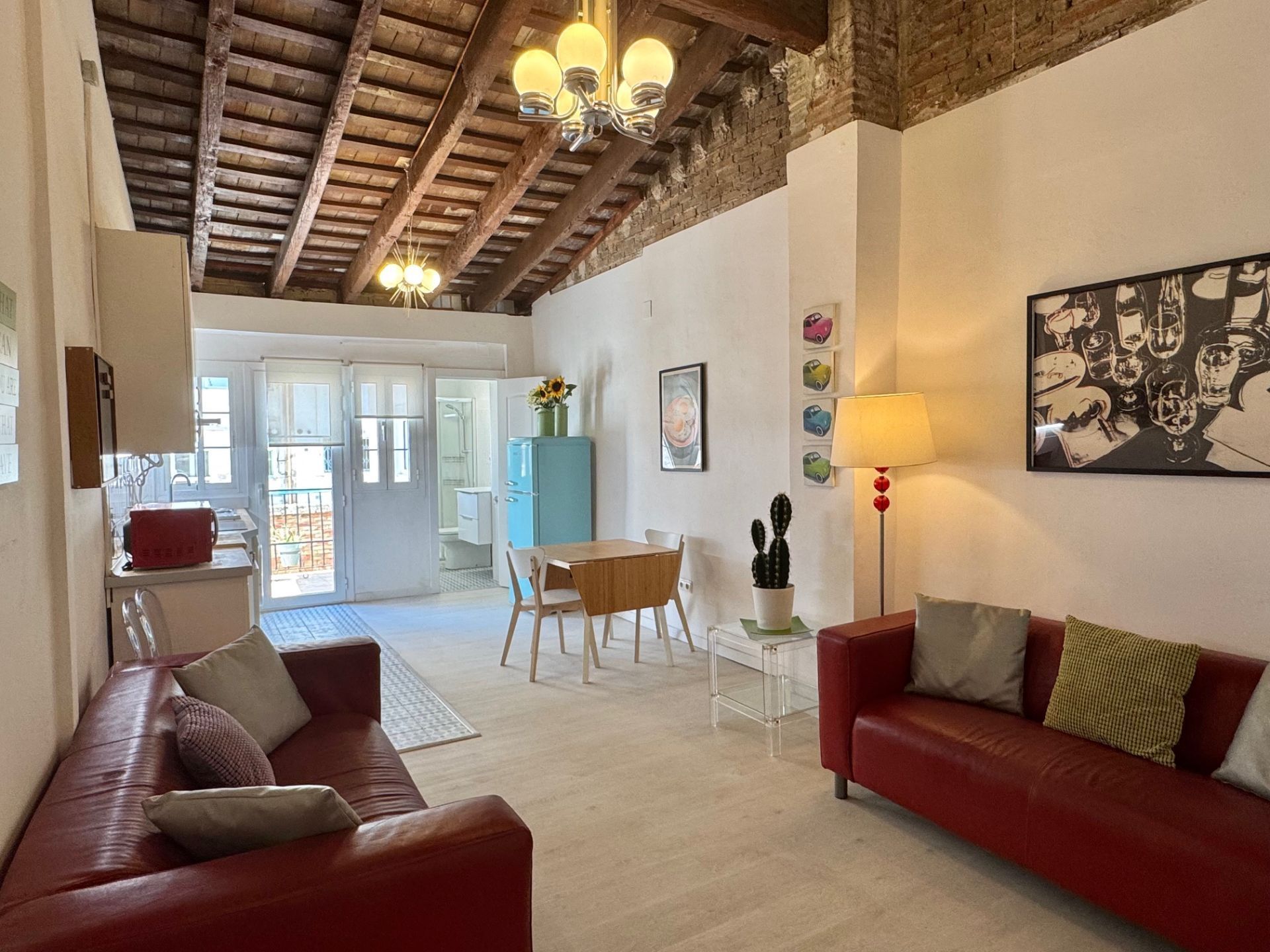 Sala d'estar de Pis de lloguer en  Valencia Capital amb Aire condicionat, Calefacció i Moblat