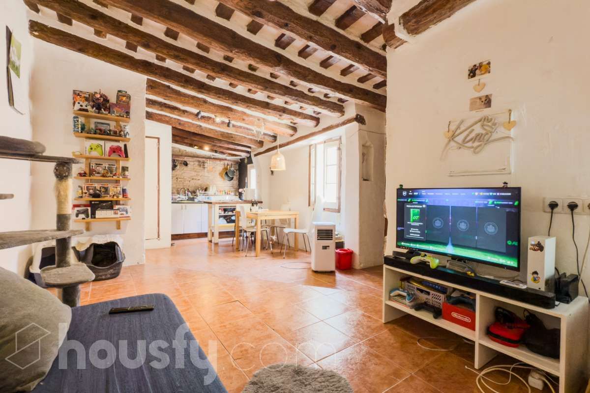 Living room of Flat for sale in  Barcelona Capital