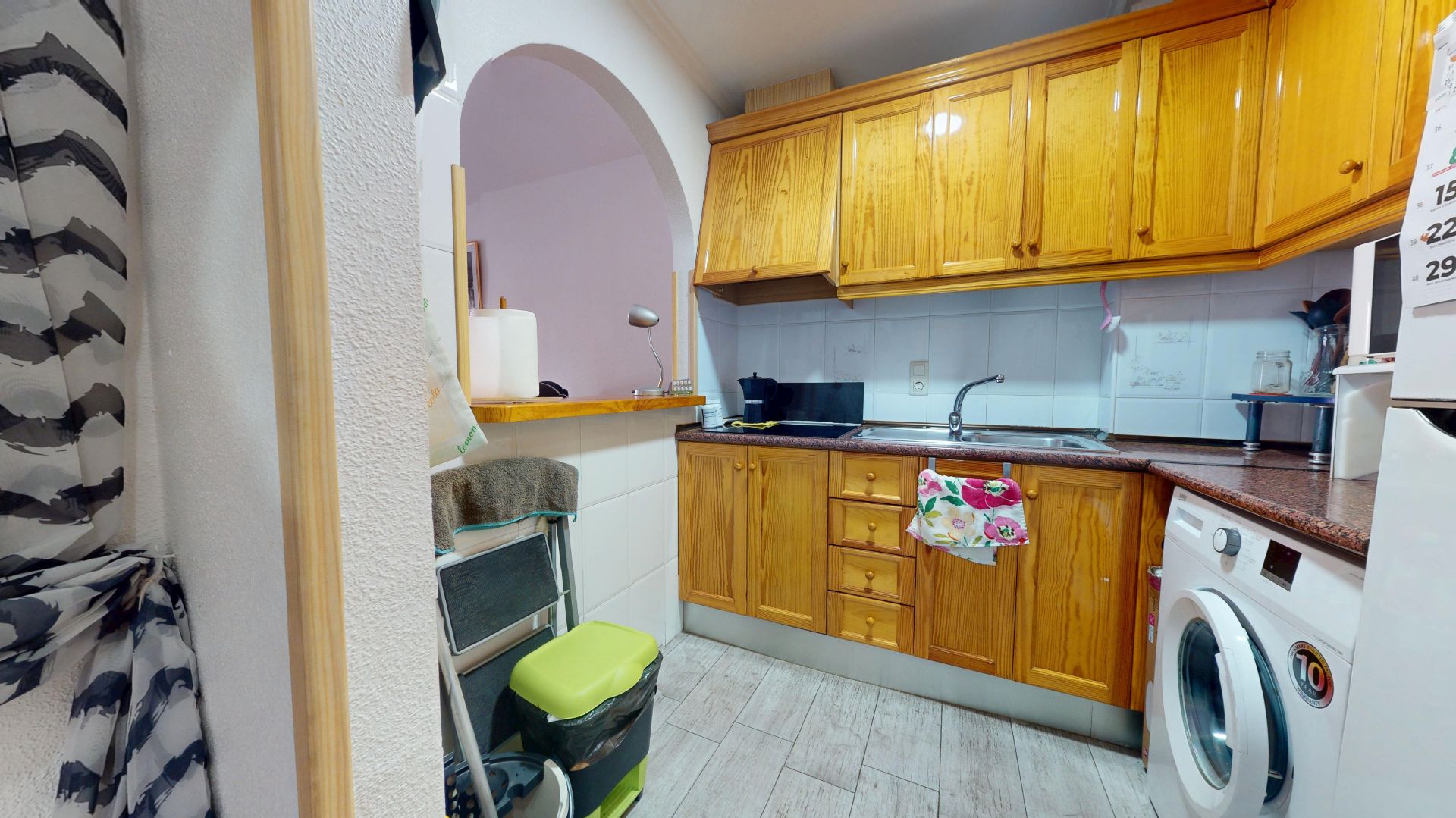 Kitchen of Flat for sale in Torrevieja  with Air Conditioner, Private garden and Parquet flooring