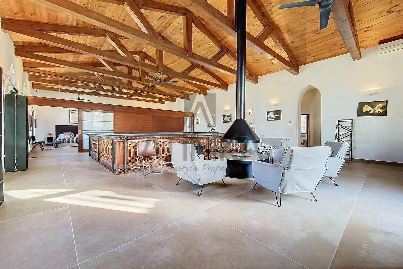 Sala d'estar de Casa o xalet en venda en Maó - Mahón amb Aire condicionat, Terrassa i Piscina