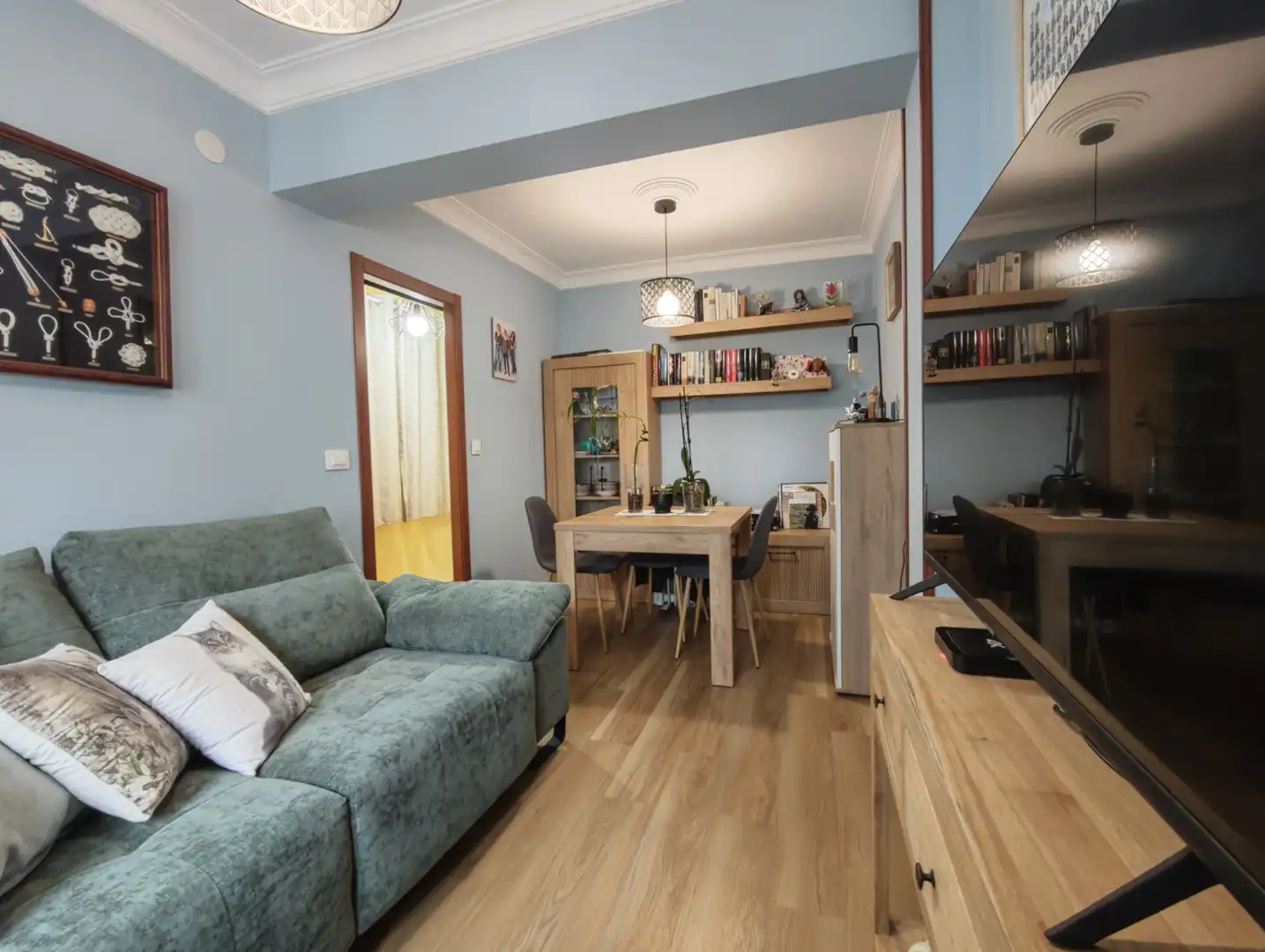 Wohnzimmer von Wohnung zum Verkauf in Ferrol mit Heizung, Möbliert und Waschmaschine