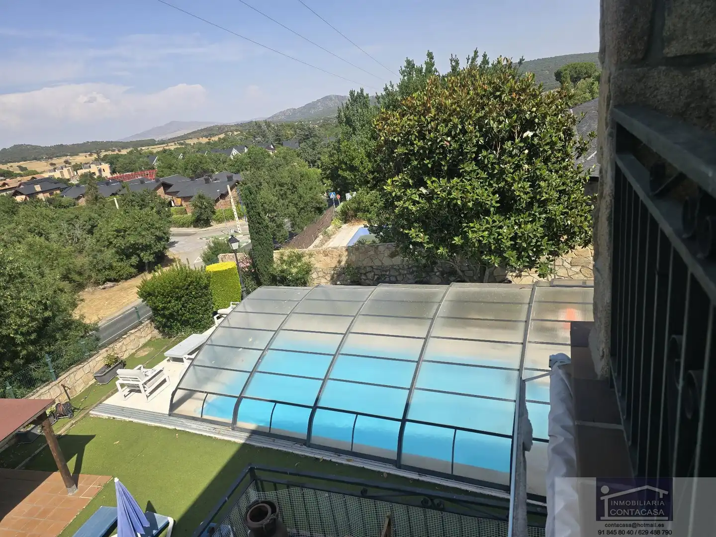 Piscina de Casa o chalet en venta en El Boalo - Cerceda – Mataelpino con Aire acondicionado, Calefacción y Terraza