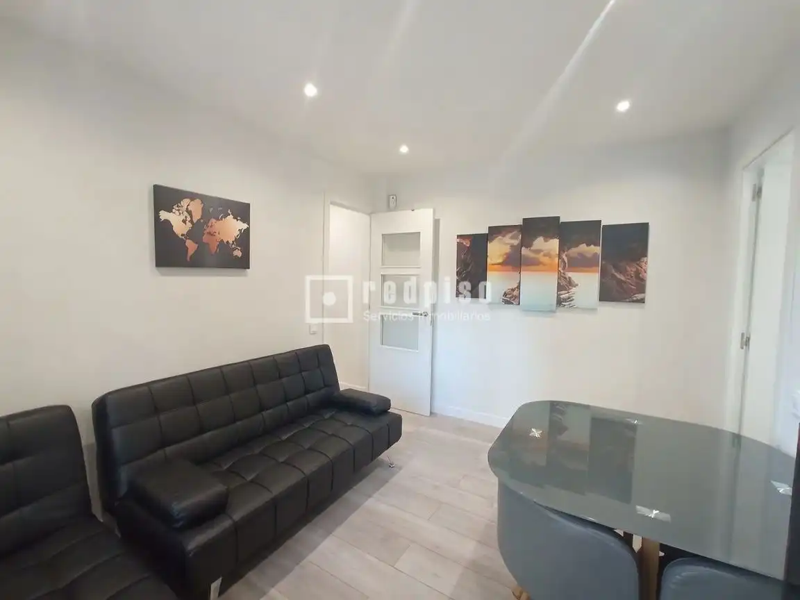 Wohnzimmer von Wohnung zur Miete in Madrid mit Klimaanlage, Heizung und Parkett