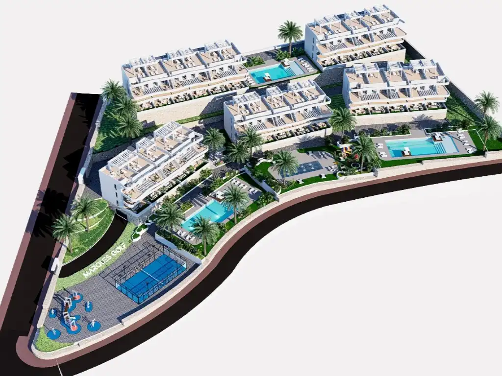 Vista exterior de Apartament en venda en Finestrat amb Piscina