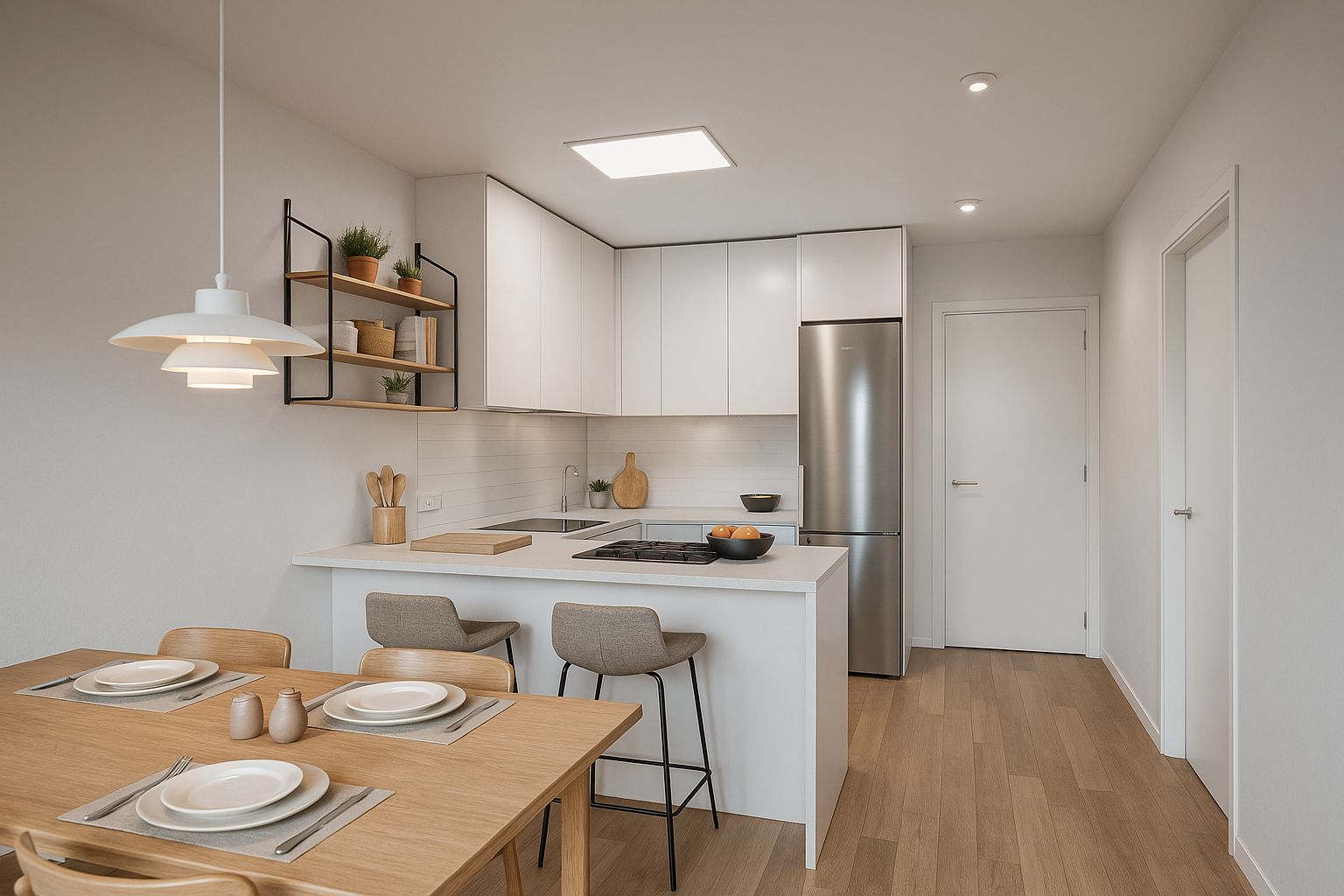 Cocina de Dúplex en venta en Santa Coloma de Gramenet con Aire acondicionado, Calefacción y Terraza