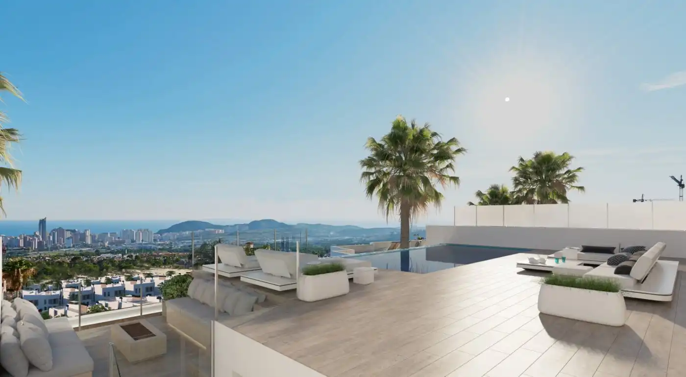 Detached house with pool for sale in Balcón de Finestrat - Terra Marina