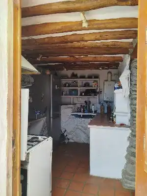 Cuina de Finca rústica en venda en Alpujarra de la Sierra amb Calefacció, Jardí privat i Moblat