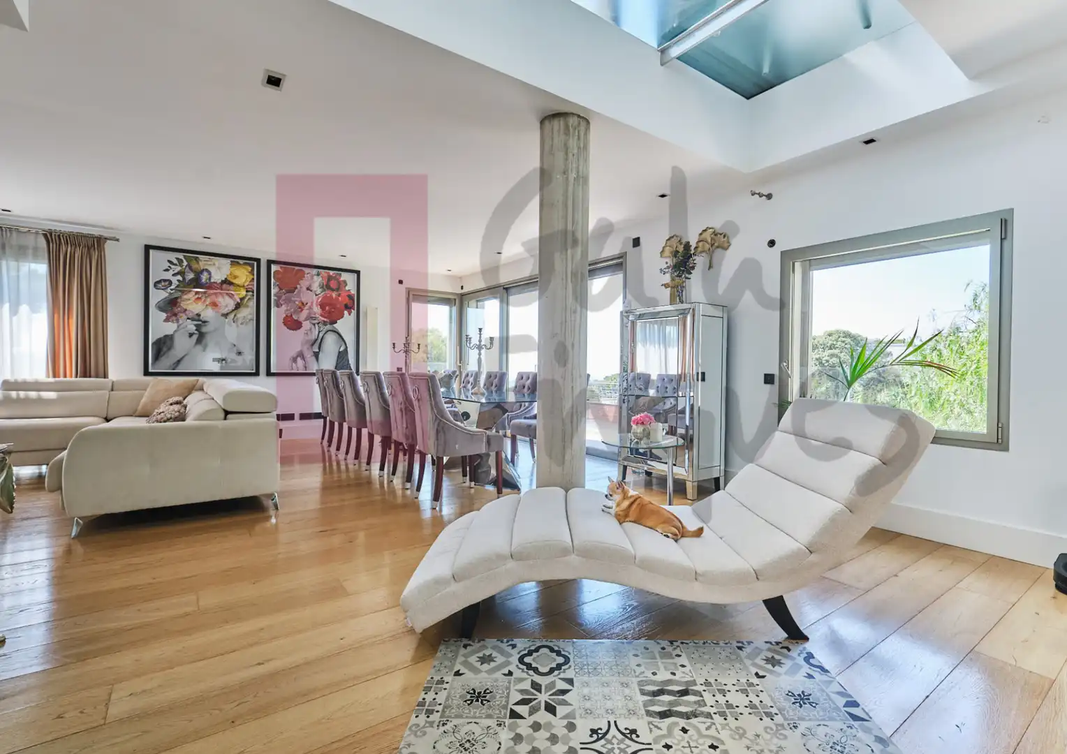 Sala de estar de Casa o chalet en venta en Barcelona con Aire acondicionado, Calefacción y Parquet