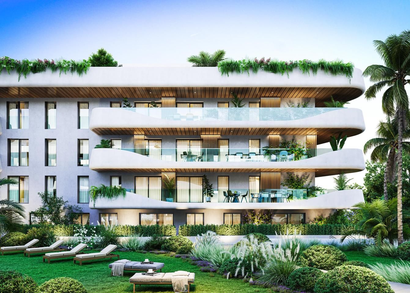Exterior view of Apartment for sale in Marbella  with Air Conditioner, Heating and Private garden