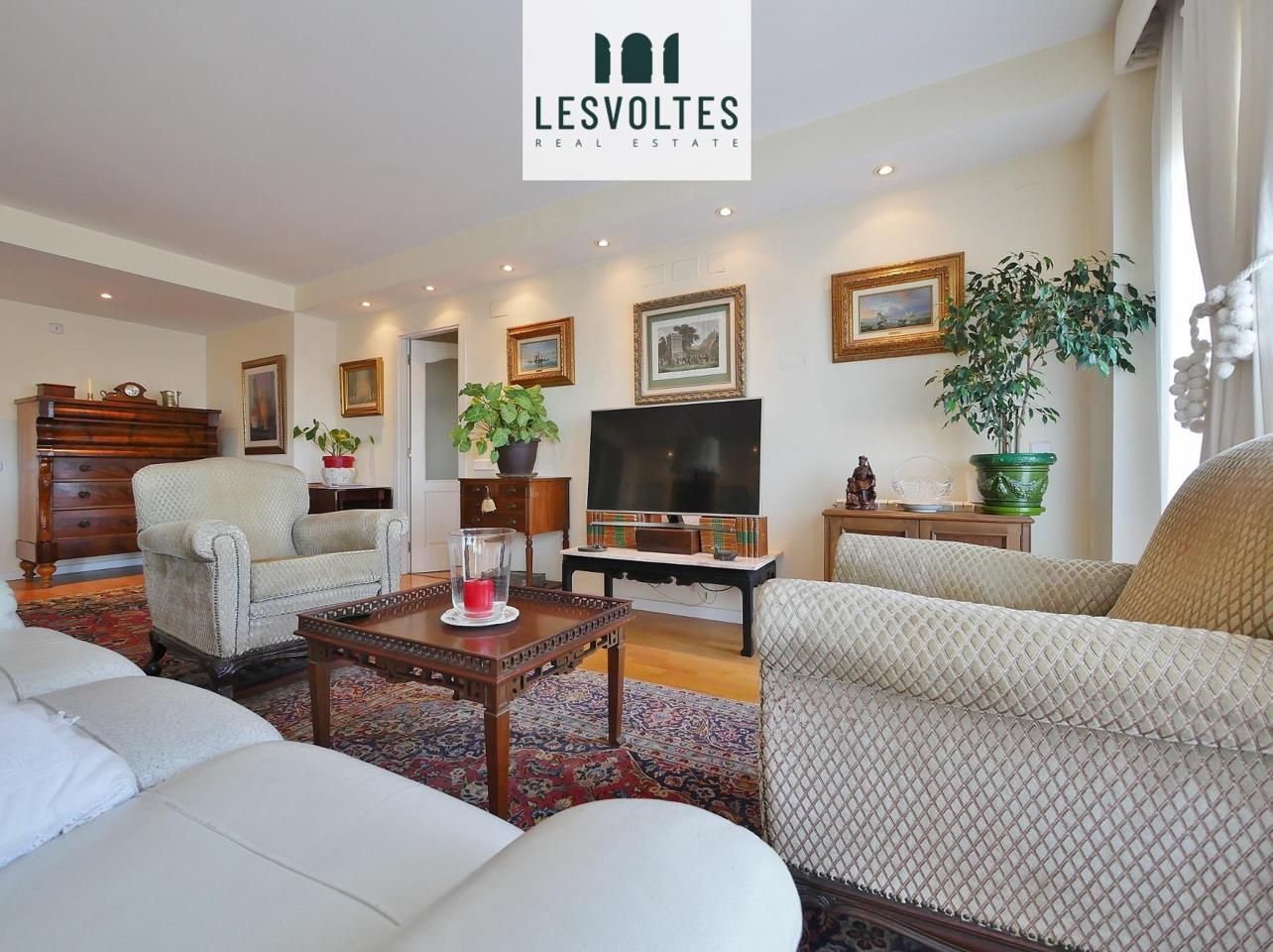 Living room of Flat for sale in Palafrugell  with Heating, Parquet flooring and Terrace