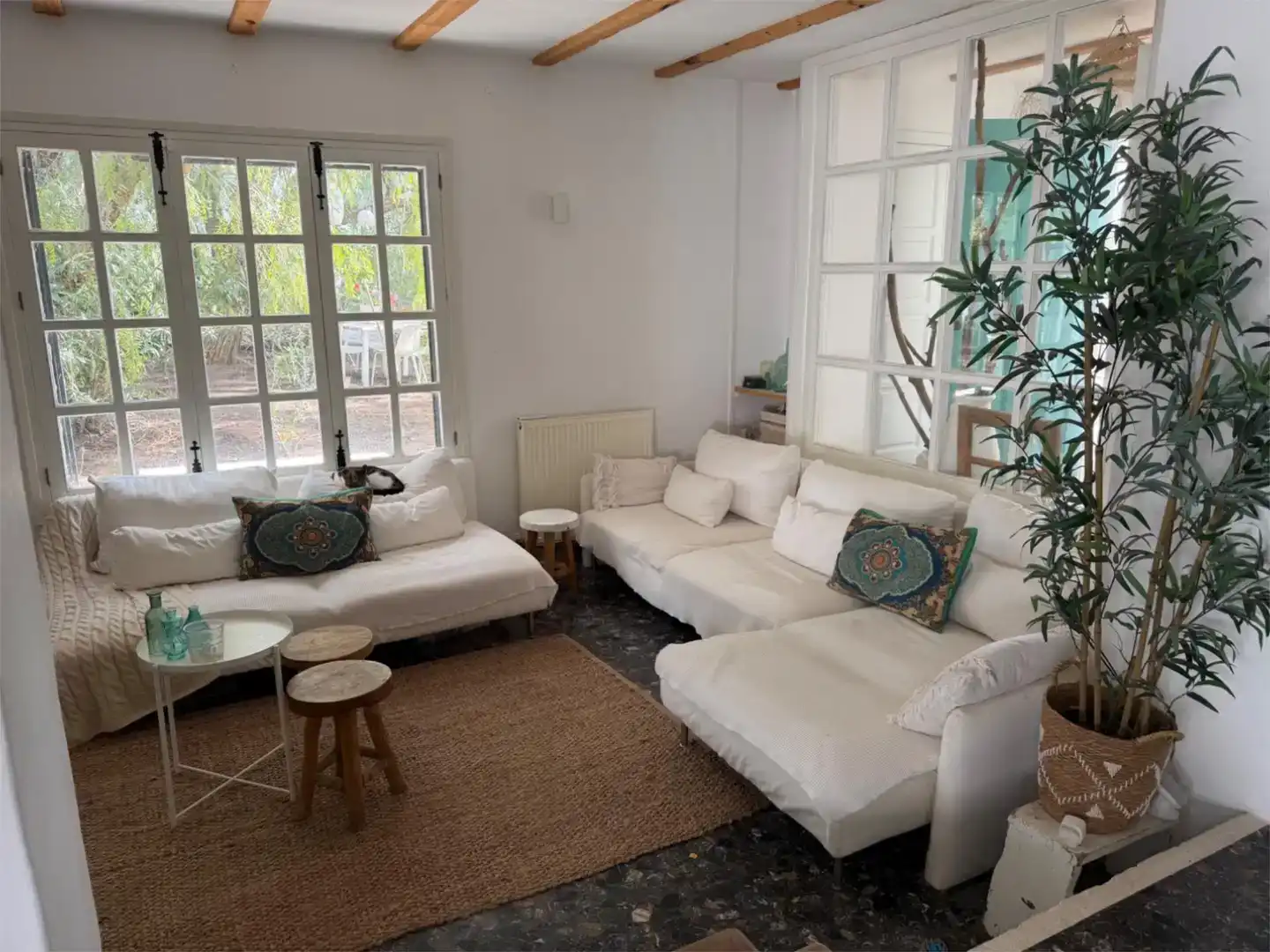 Sala de estar de Piso en venta en Murcia con Aire acondicionado, Jardín privado y Trastero