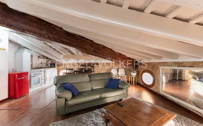 Living room of Attic for sale in  Valencia Capital  with Air Conditioner and Terrace