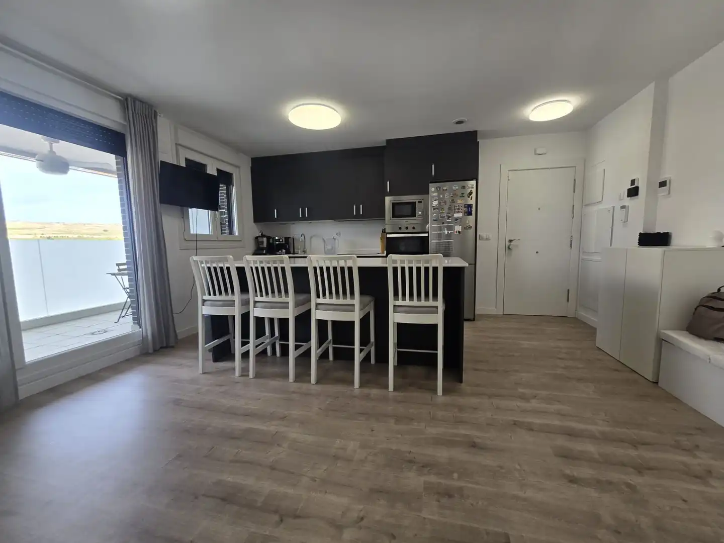 Kitchen of Flat for sale in  Logroño  with Heating, Terrace and Storage room