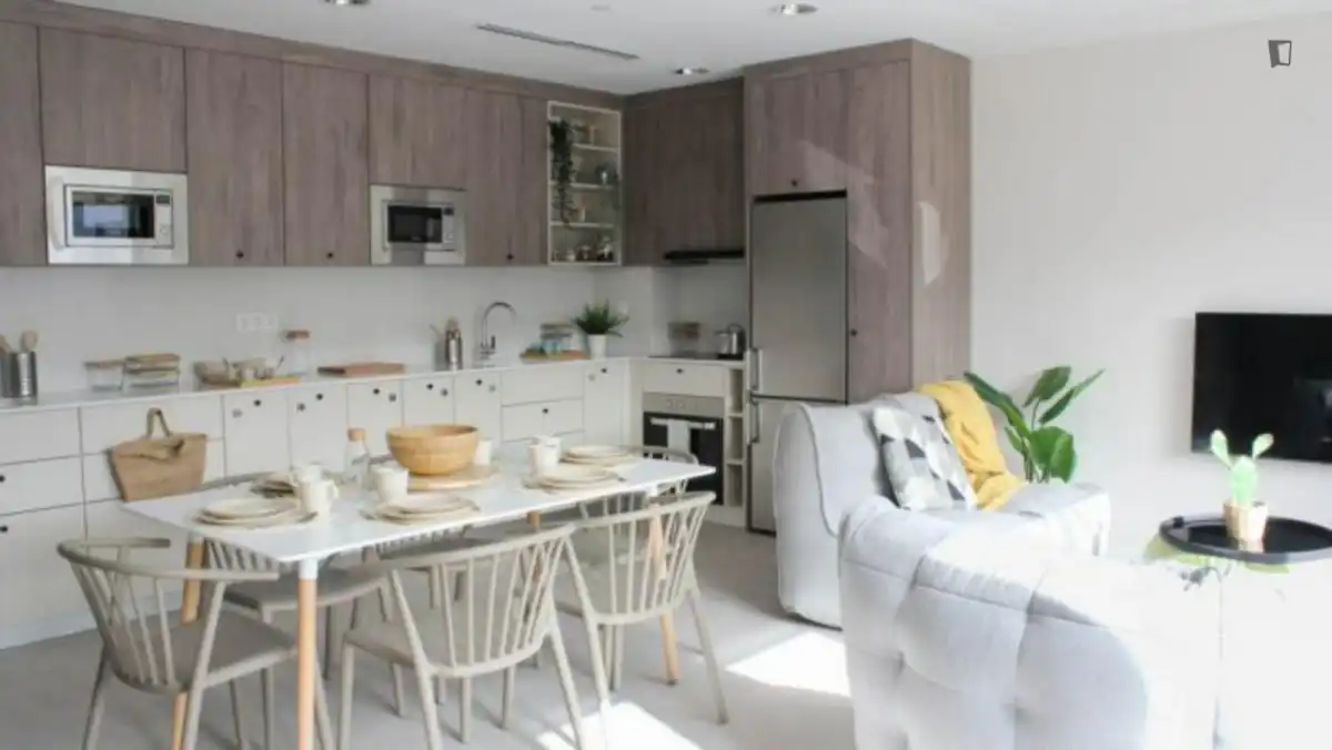 Cocina de Piso de alquiler en Getafe con Amueblado