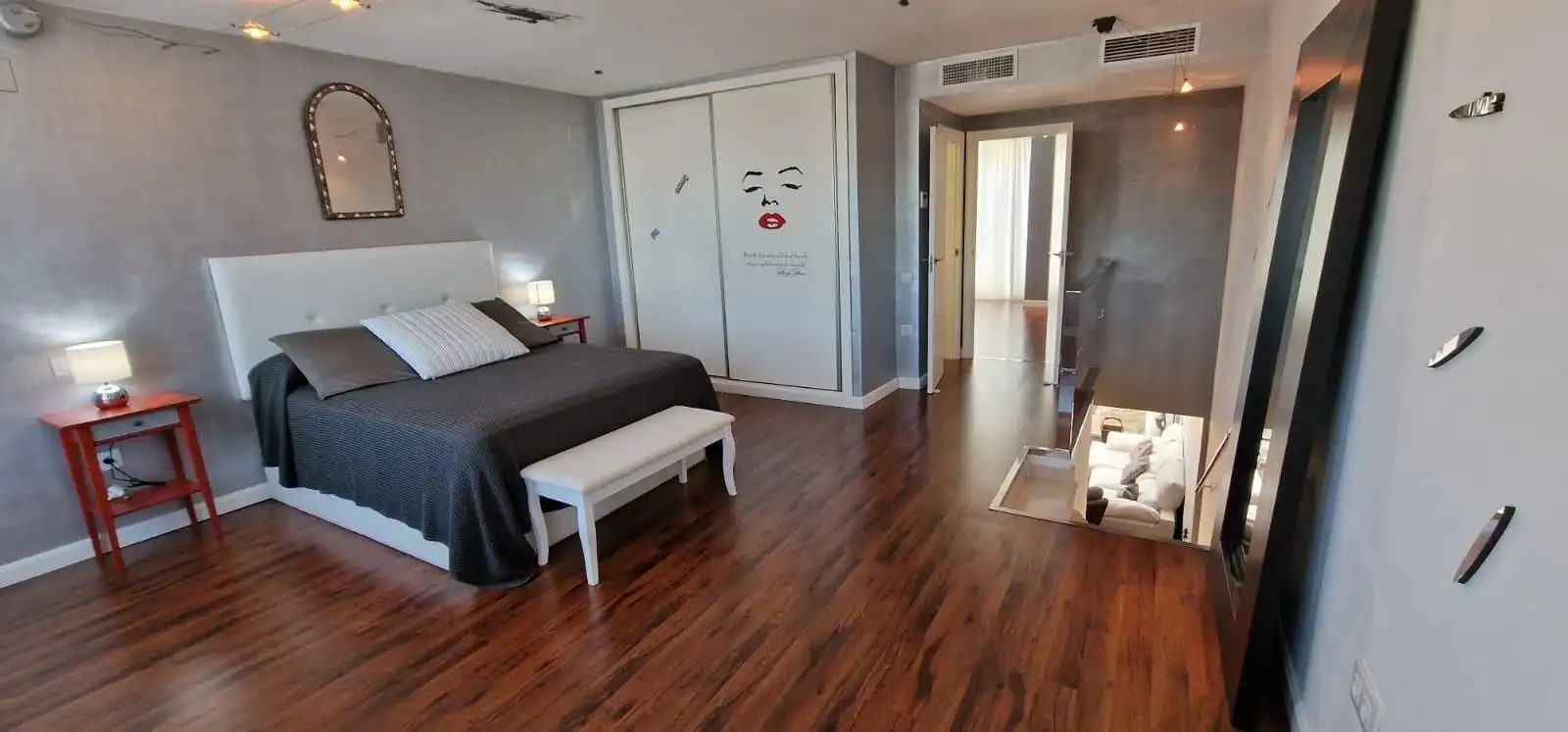 Bedroom of Detached homes for rent in Sant Joan d'Alacant  with Air Conditioner, Heating and Private garden