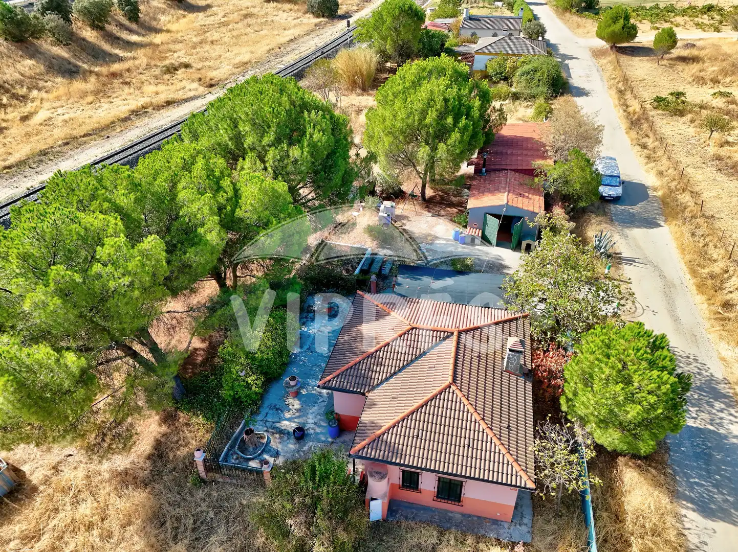 Vista exterior de Finca rústica en venda en Garrovillas de Alconétar amb Aire condicionat, Calefacció i Piscina