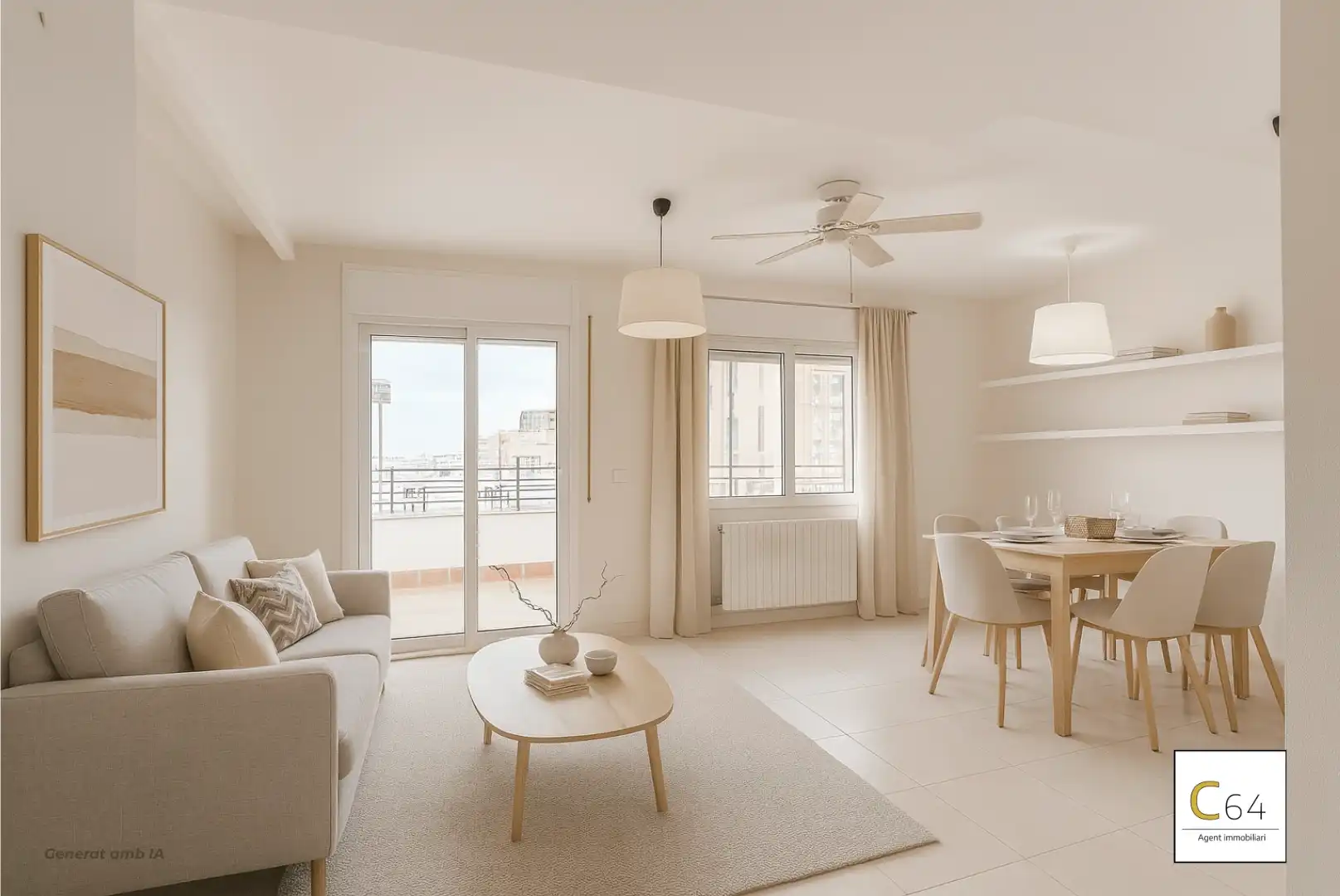Sala de estar de Ático en venta en Reus con Terraza