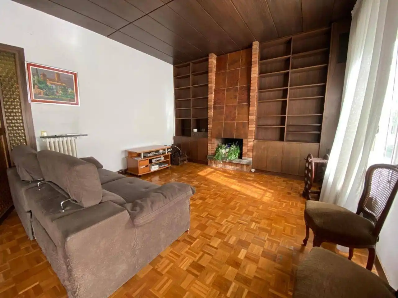Sala d'estar de Pis en venda en Sabadell amb Calefacció, Parquet i Balcó