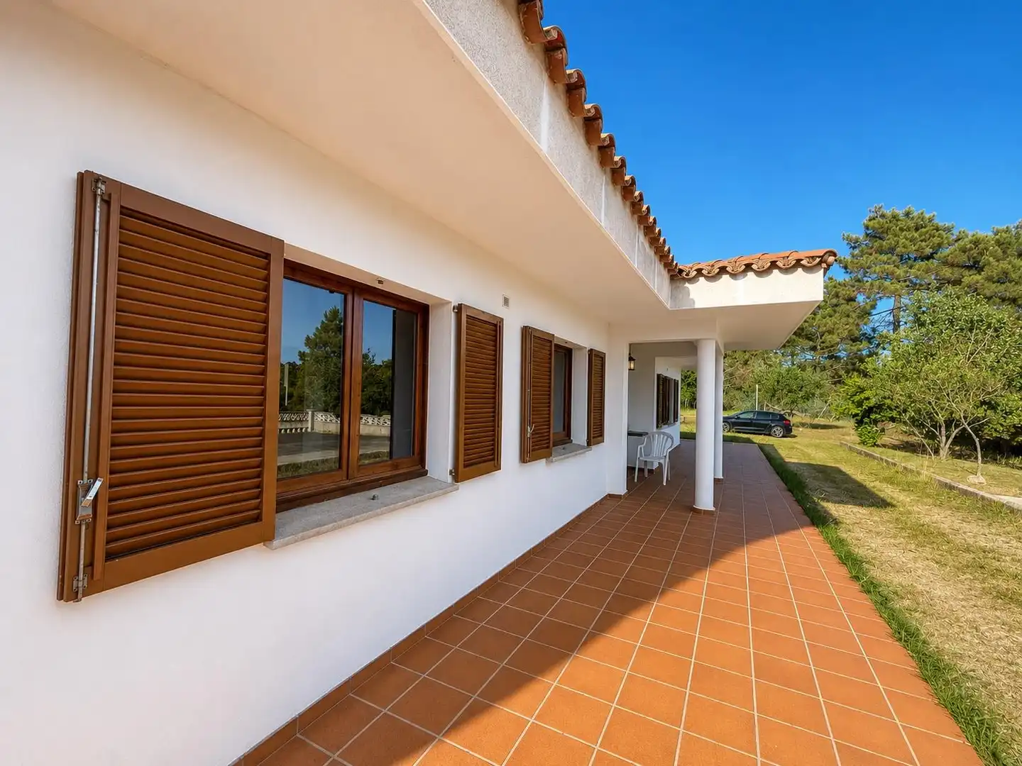 Vista exterior de Casa o xalet en venda en Llambilles amb Calefacció, Jardí privat i Piscina