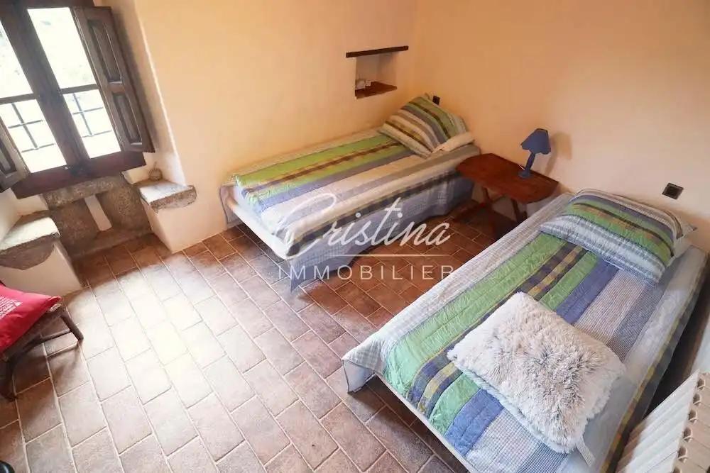 Schlafzimmer von Country house zum Verkauf in Santa Cristina d'Aro mit Heizung, Privatgarten und Schwimmbad