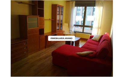 Sala d'estar de Apartament en venda en Oviedo  amb Balcó