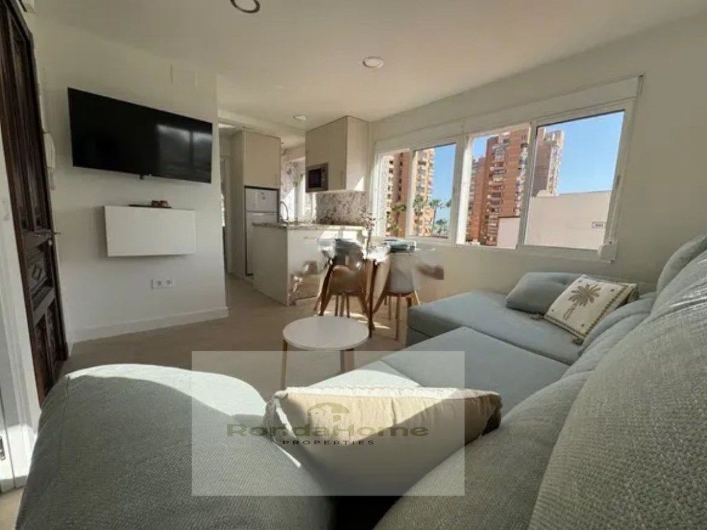 Sala d'estar de Àtic de lloguer en Fuengirola