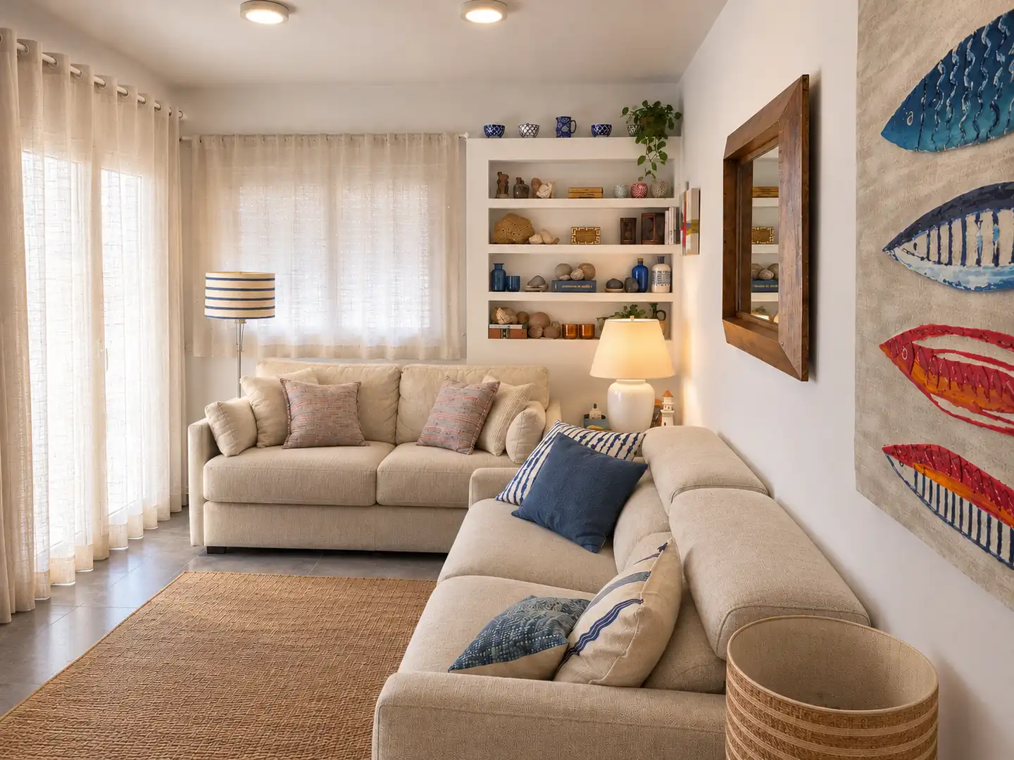 Sala de estar de Apartamento en venta en Cambrils con Aire acondicionado, Calefacción y Terraza