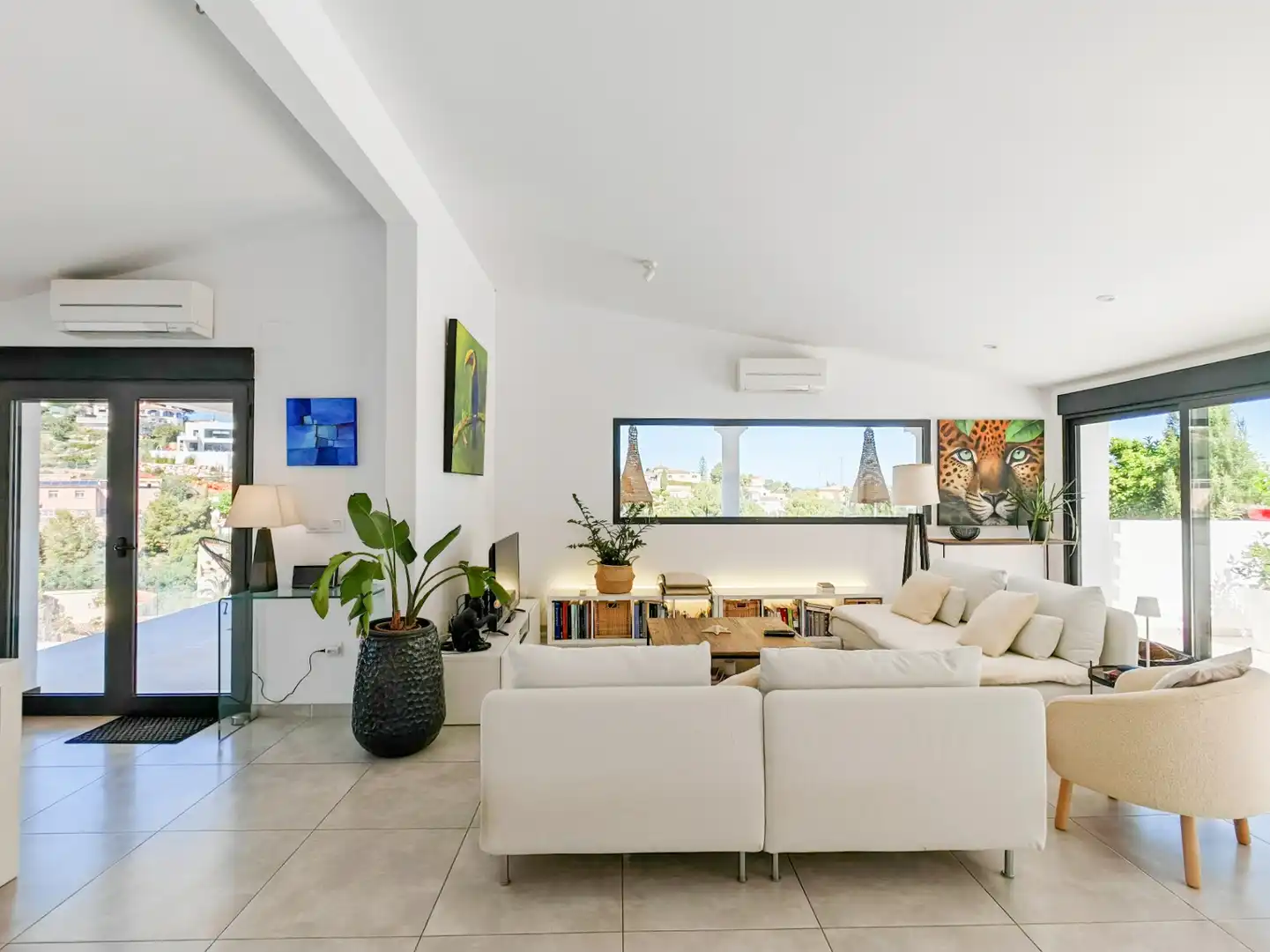 Living room of Houses for sale in Dénia  with Air Conditioner, Private garden and Terrace