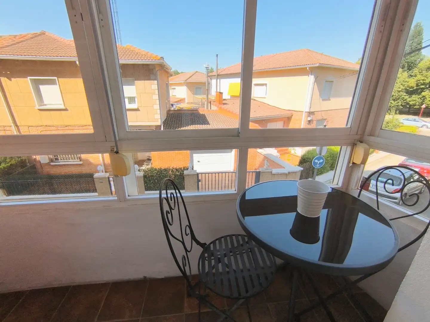 Terrasse von Wohnung zur Miete in Palencia mit Heizung, Parkett und Terrasse