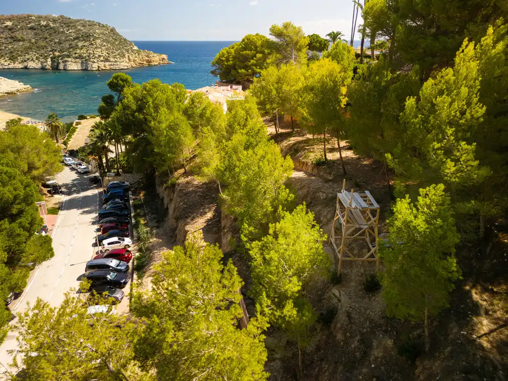Parking de Casa o chalet en venta en Jávea / Xàbia con Aire acondicionado, Jardín privado y Terraza