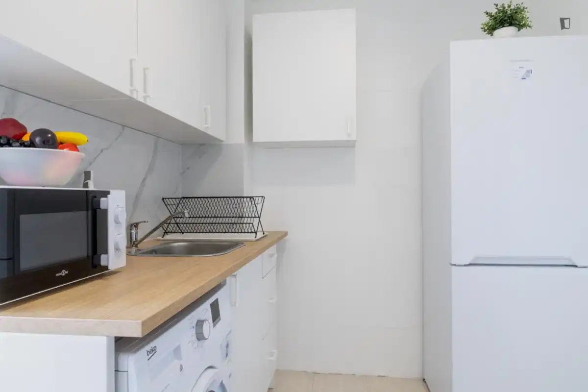 Cocina de Apartamento para compartir en Parla con Calefacción, Amueblado y Horno