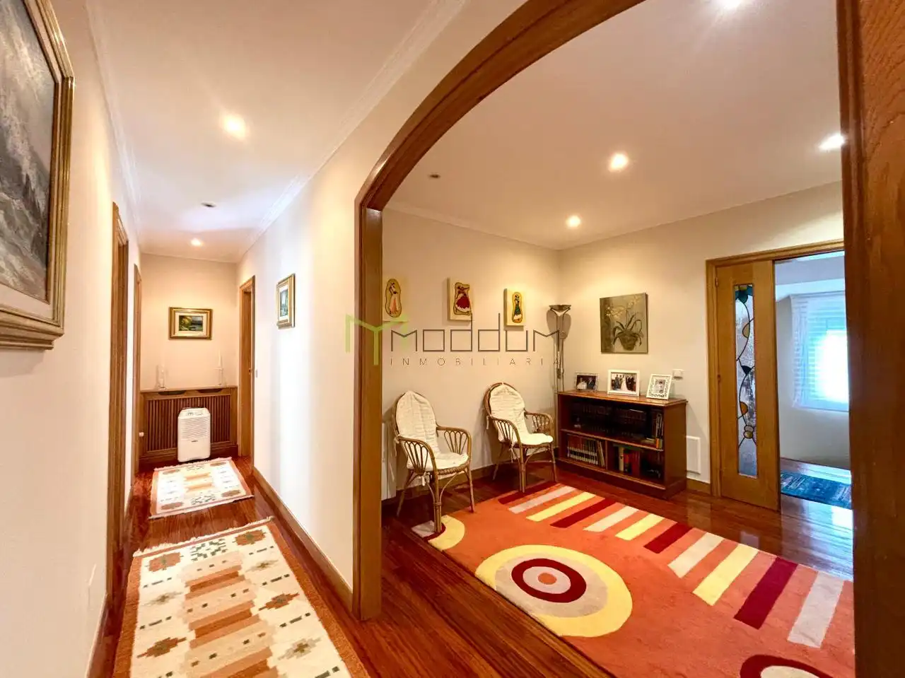 Sala de estar de Casa o chalet en venta en Ames con Calefacción, Jardín privado y Parquet