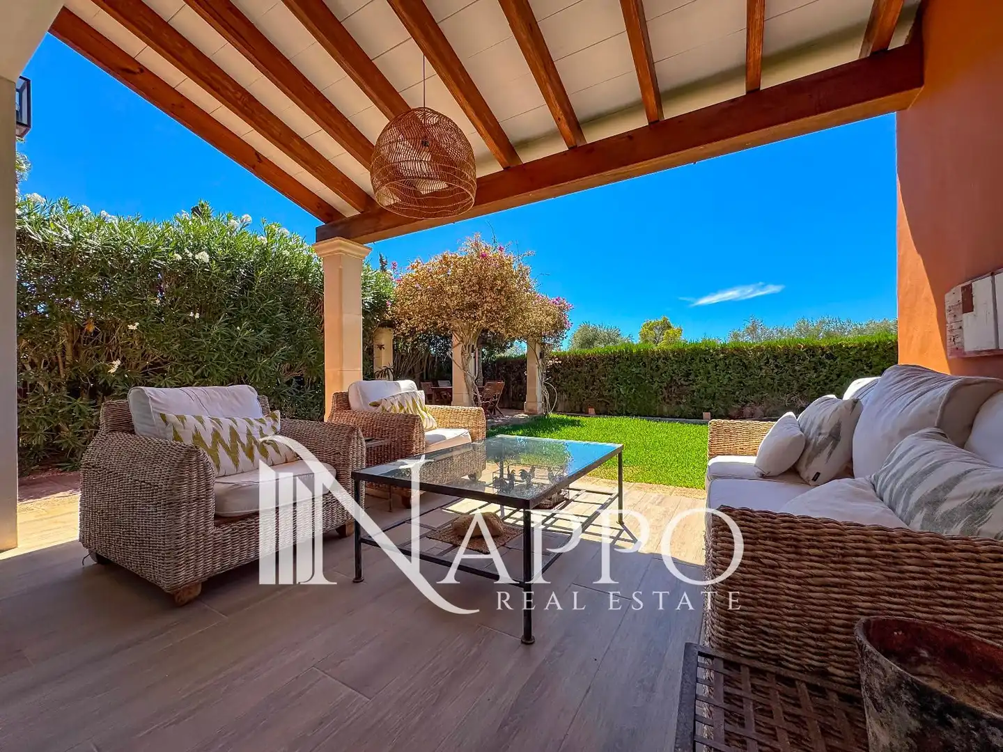 Terrace of Houses for rent in Campos  with Air Conditioner, Heating and Private garden