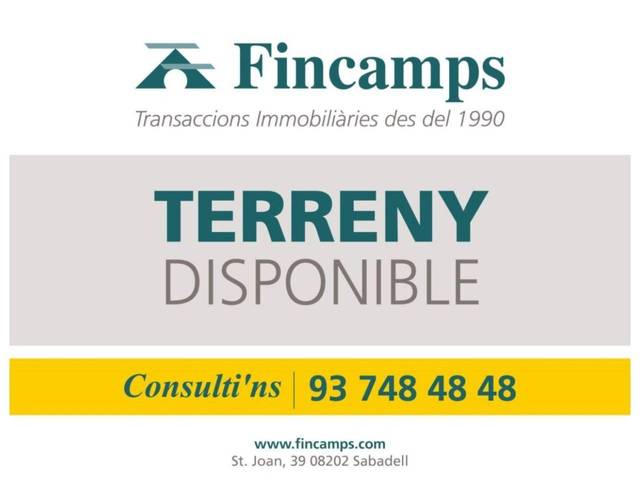 Terreno residencial en Venta en Carretera de Sentmenat en Eixample - Can Bogunyà