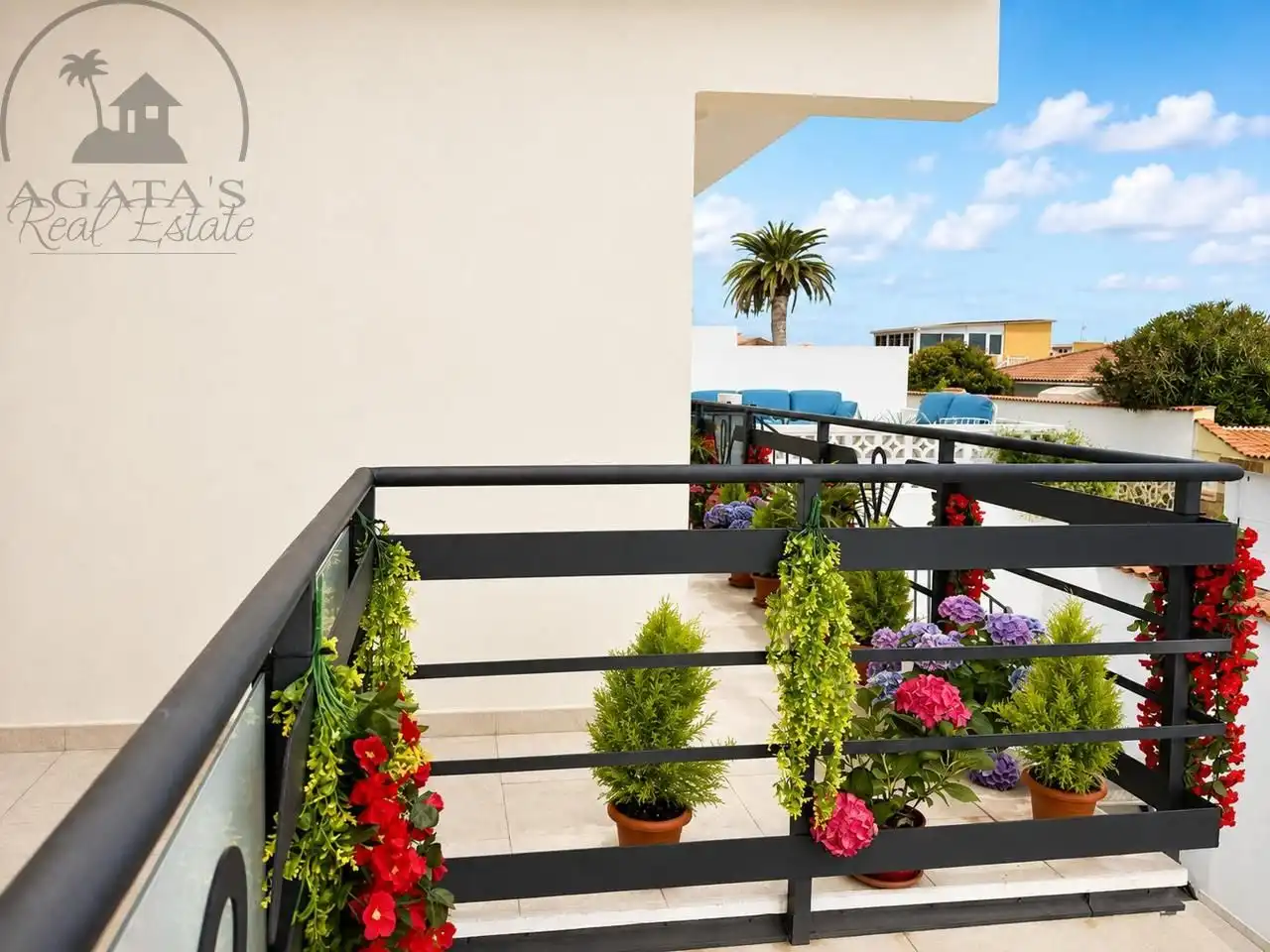 Terraza de Casa o chalet en venta en Los Realejos con Aire acondicionado, Jardín privado y Terraza
