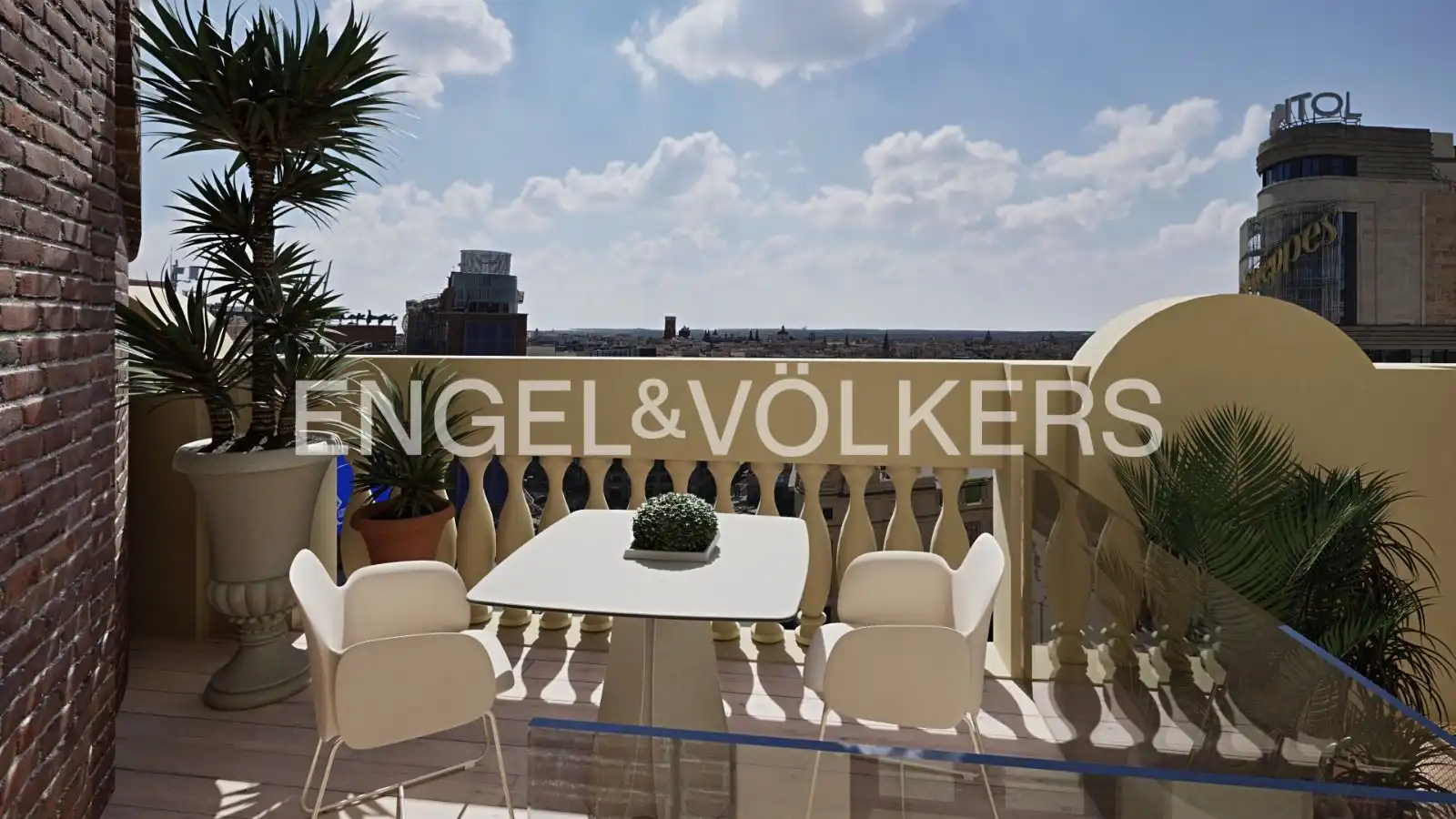 Terrace of Flat for rent in Centro