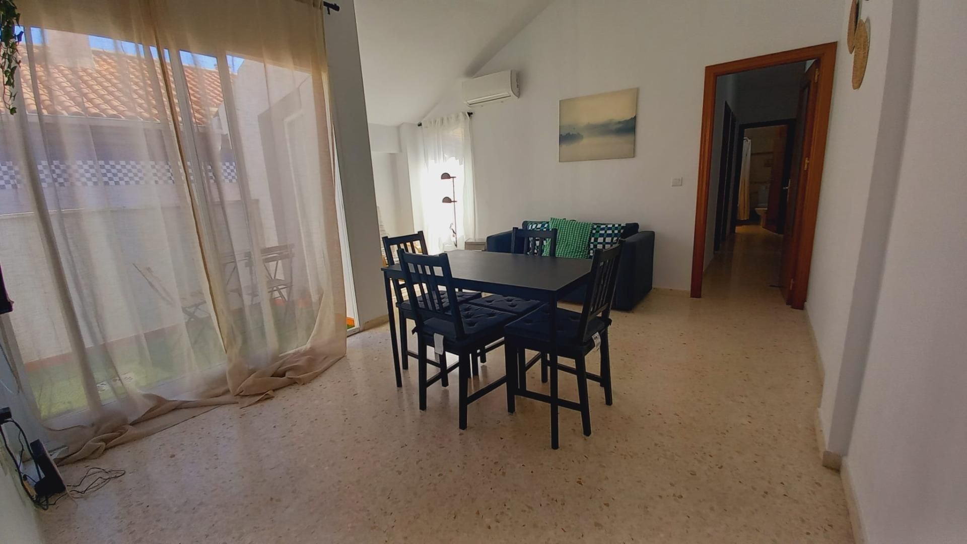 Sala d'estar de Pis de lloguer en Málaga Capital amb Aire condicionat i Terrassa