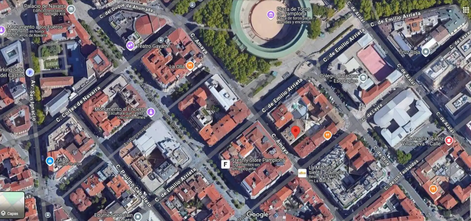 Außenansicht von Geschaftsraum zur Miete in  Pamplona / Iruña mit Alarm