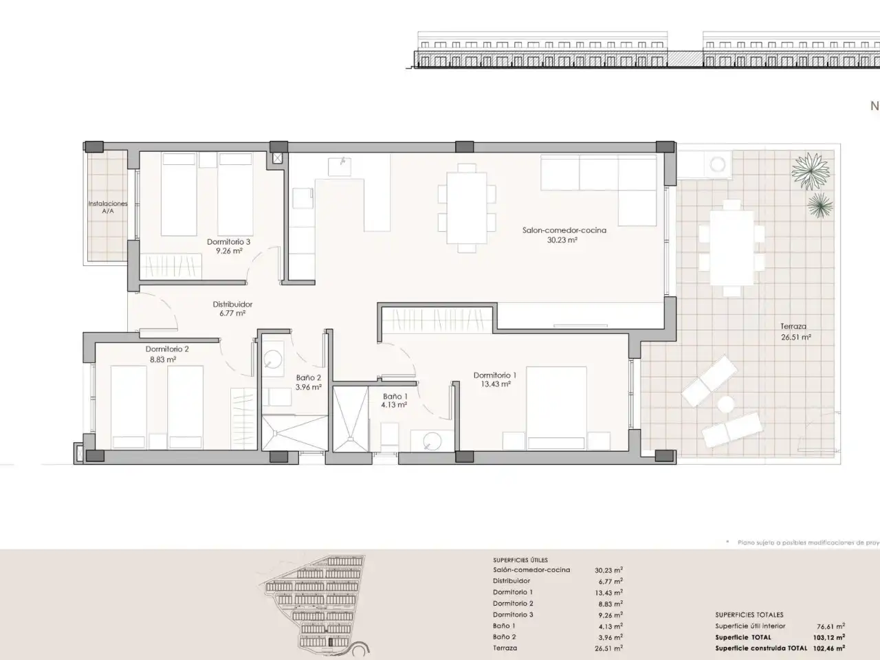 Apartment mit Pool zum Verkauf in San Juan de los Terreros, imagen 14